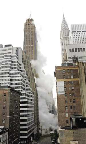 纽约地下蒸汽管爆炸像火山爆发 疑9·11再现