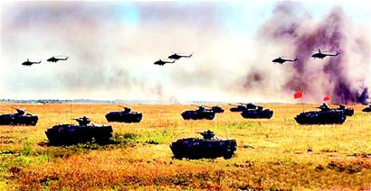 图文:上合军演痛歼顽敌