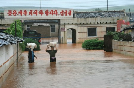 朝鲜水灾形势严峻