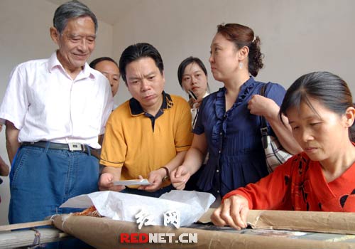 湖南政协委员活动日:湘绣产业大有前途(图)