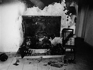 梅山苑发生煤气爆炸? 电视机短路引发着火