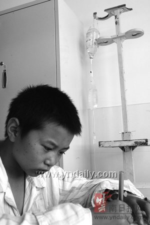 宜良少年初考前得急性阑尾炎 手术后病房变成