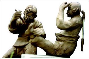 72行当泥塑活现关中民俗(图)