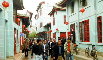 昆明市各县区领导到安宁八街镇参观考察.徐 雁摄