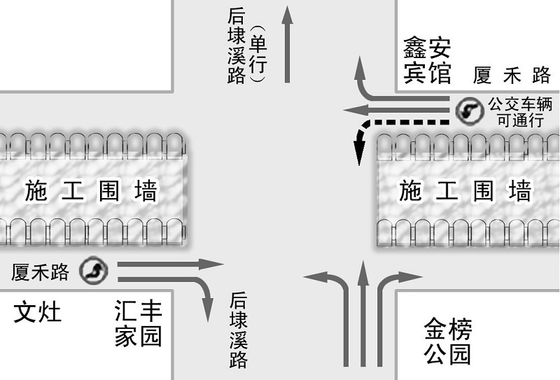 后埭溪路还是单行道