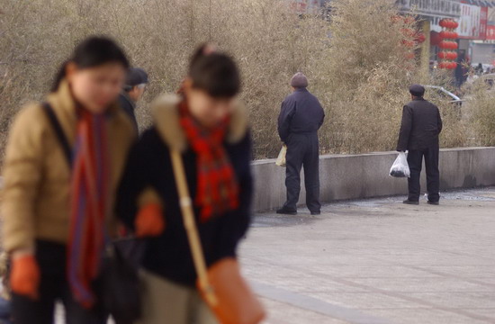 图文:公园内随地小便