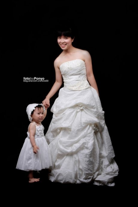 母女婚纱图片_母女婚纱亲子照图片