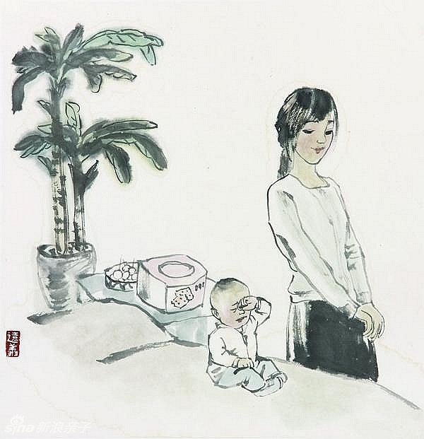 彩色绘图本:《家庭教育》精美插图