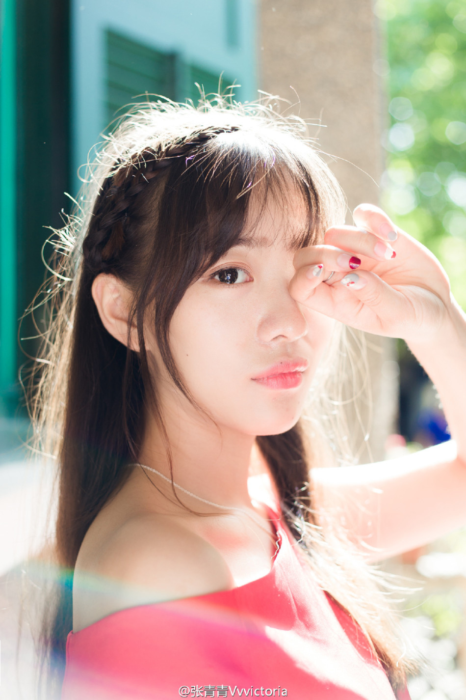 华东师范大学校花张青青少女风写真