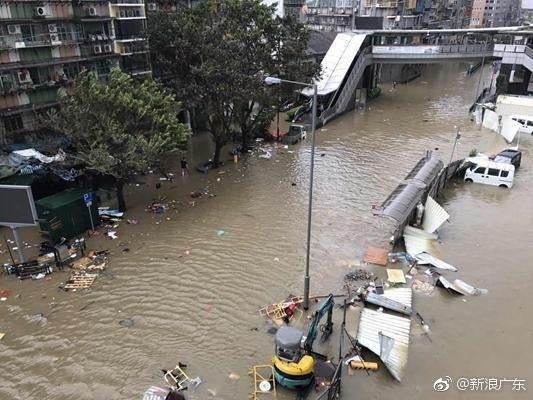 台风天鸽通过澳门 致3死多伤