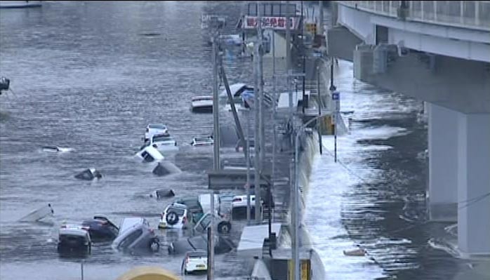 高清图集：日本近海8.9级地震引发海啸海浪高达10米