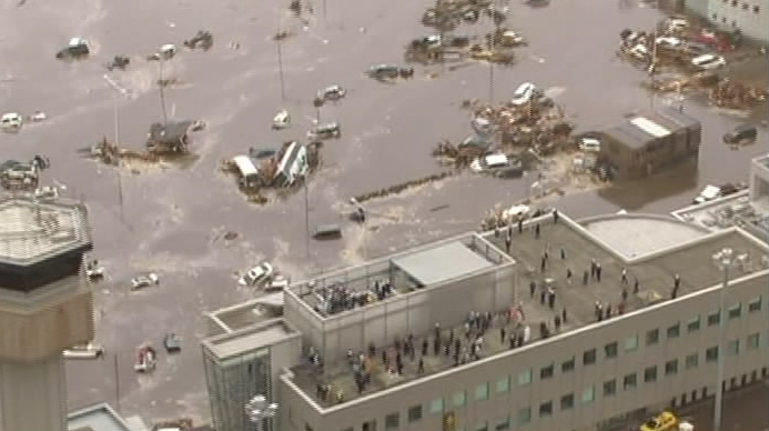 高清图集：日本近海8.9级地震引发海啸海浪高达10米