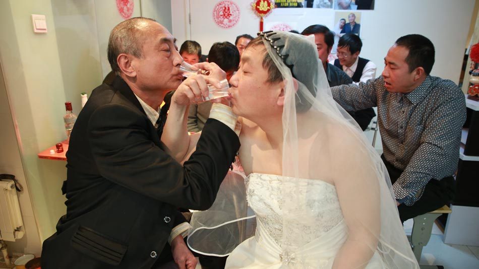 das erste Homo-Paar aus Senioren in Peking
