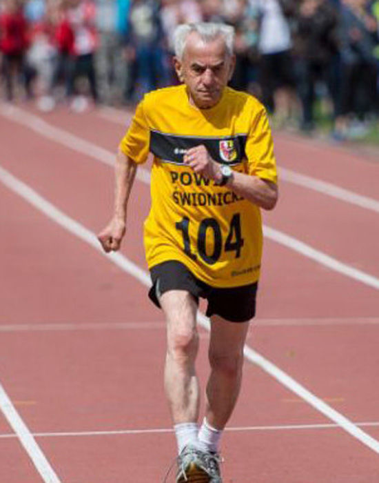 波兰百岁老人（104）百米跑32秒破纪录