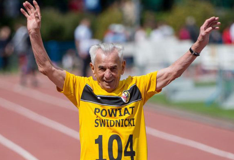 波兰百岁老人（104）百米跑32秒破纪录