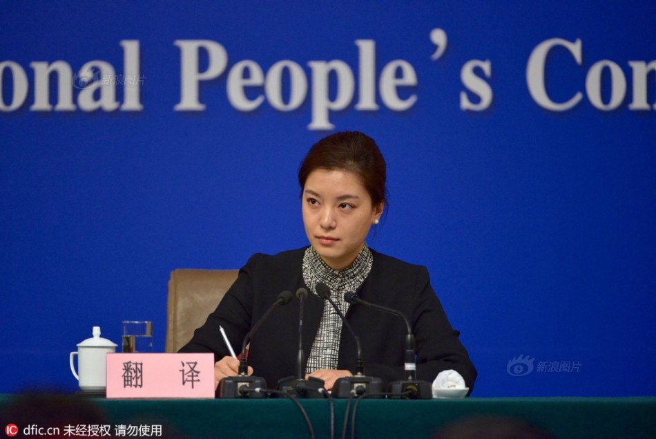 发改委记者会举行 美女翻译吸睛_高清图集_新浪网