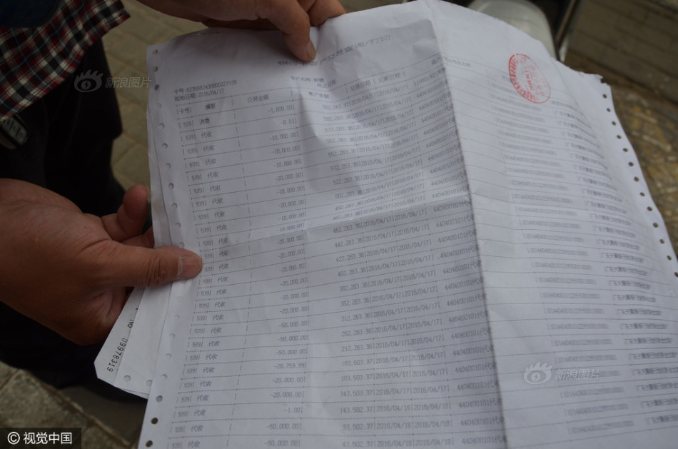 银行流水账单示例图 新浪网