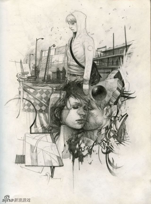 铅笔画作品