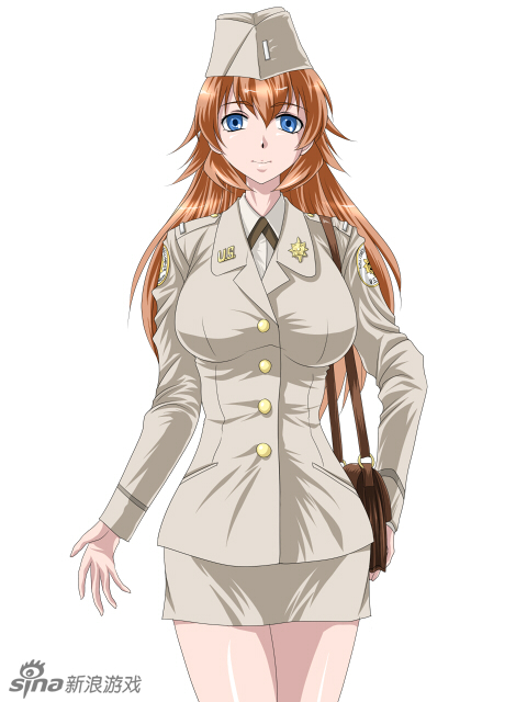 英姿飒爽的二次元美少女军装第一弹