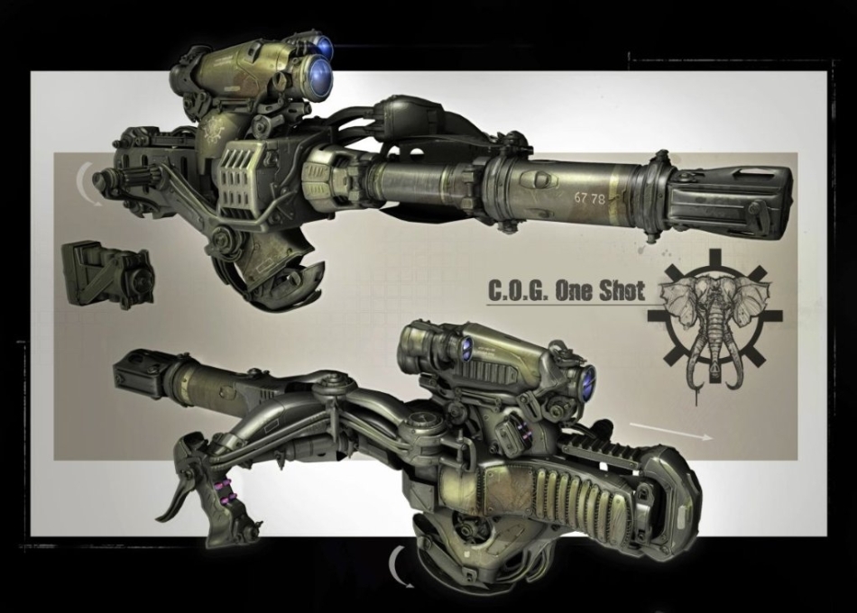 《战争机器3》角色人设武器原画公开