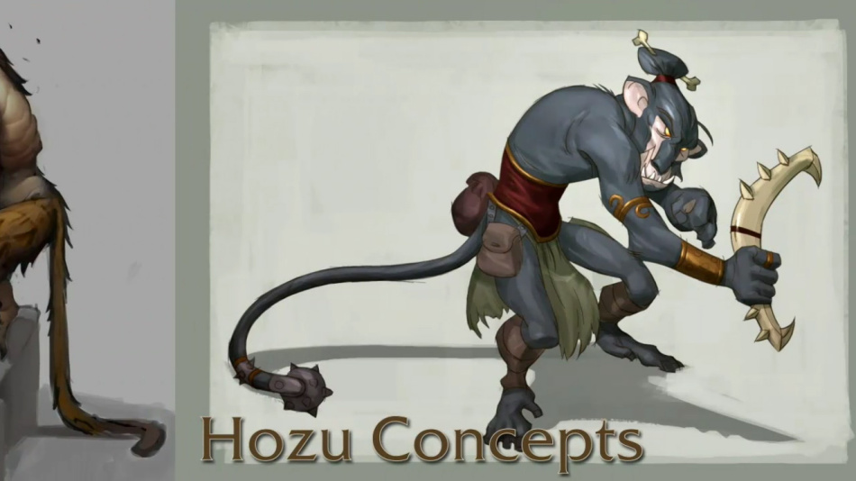 > 《熊猫人之谜》熊猫人原画