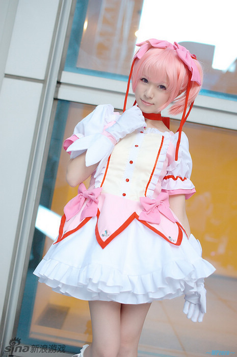 《魔法少女小圆》唯美cos 两个人都萌到爆了!