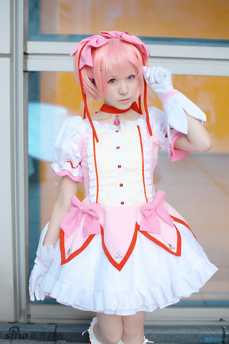 《魔法少女小圆》唯美cos 两个人都萌到爆了!