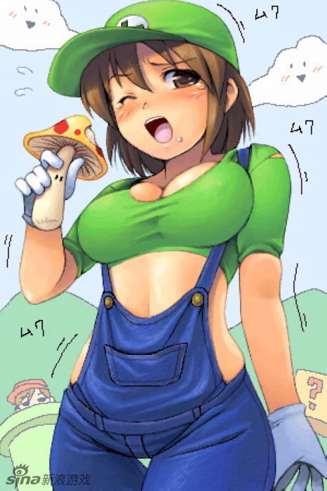 《超级玛丽》同人插画欣赏 娘化篇