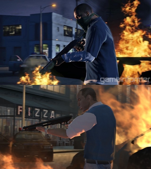 《gta5》与前作画面对比_高清图集_新浪网