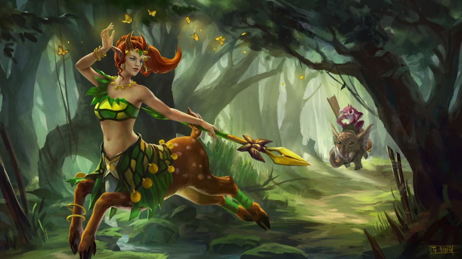 职业画师创作霸气英雄原画dota2无限想象世界