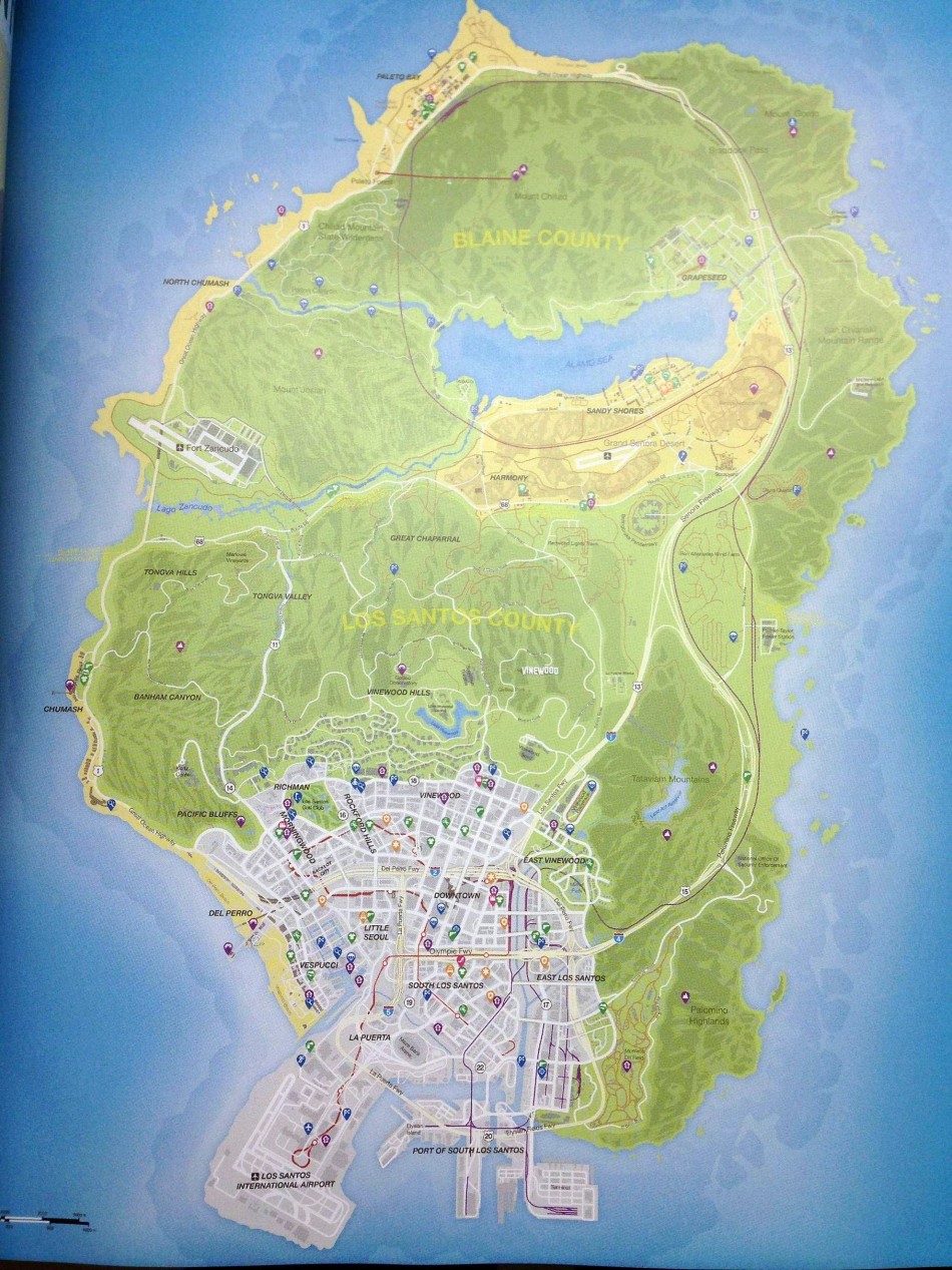 Gta 5 官方地图曝光 高清图集 新浪网