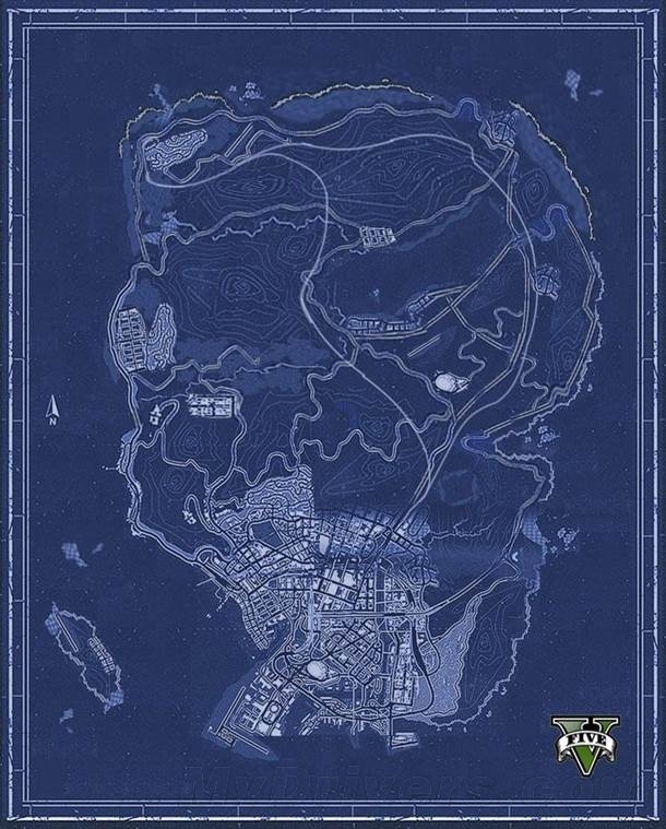 Gta 5 官方地图曝光 高清图集 新浪网