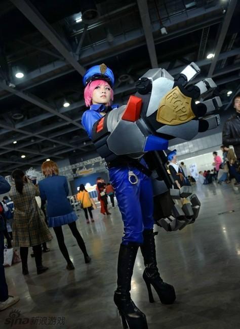 lol 性感 cos-制服诱惑 LOL皮城执法官蔚女警官造型COS ...