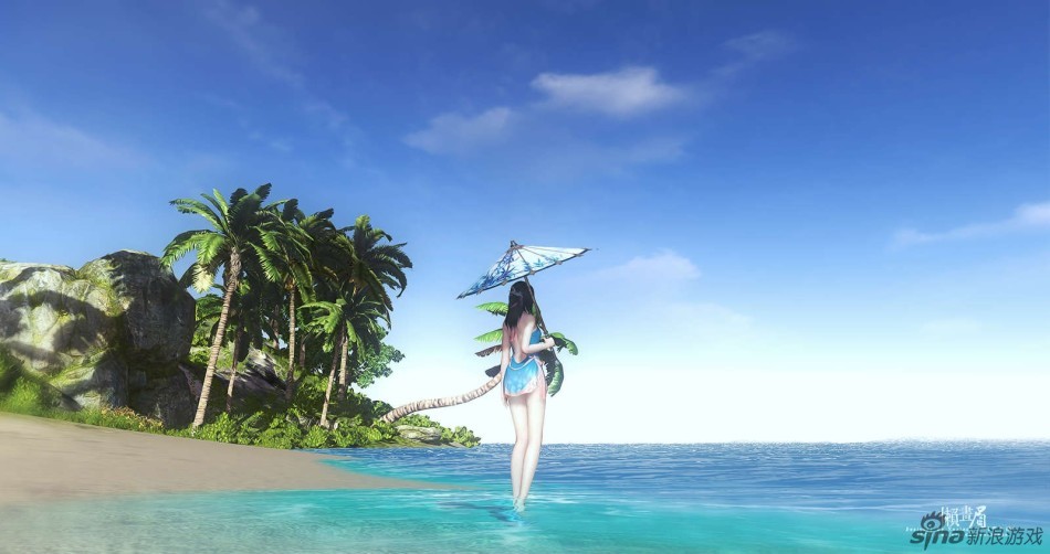 《天涯明月刀OL》蔚蓝超赞出海美图桌布_Z攻