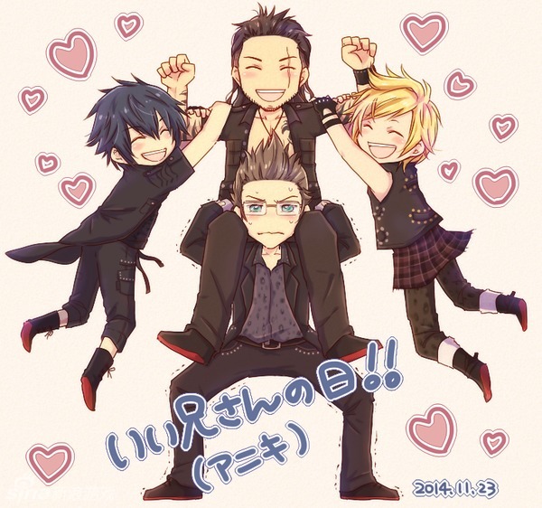 最终幻想15同人小清新画作