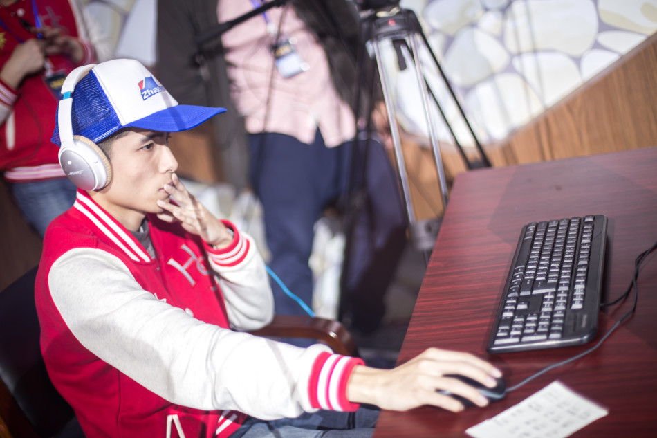 炉石传说中欧对抗赛比赛现场