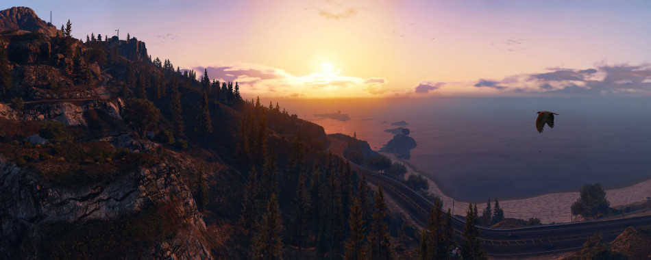 向着夕阳奔跑吧gta5高清美图