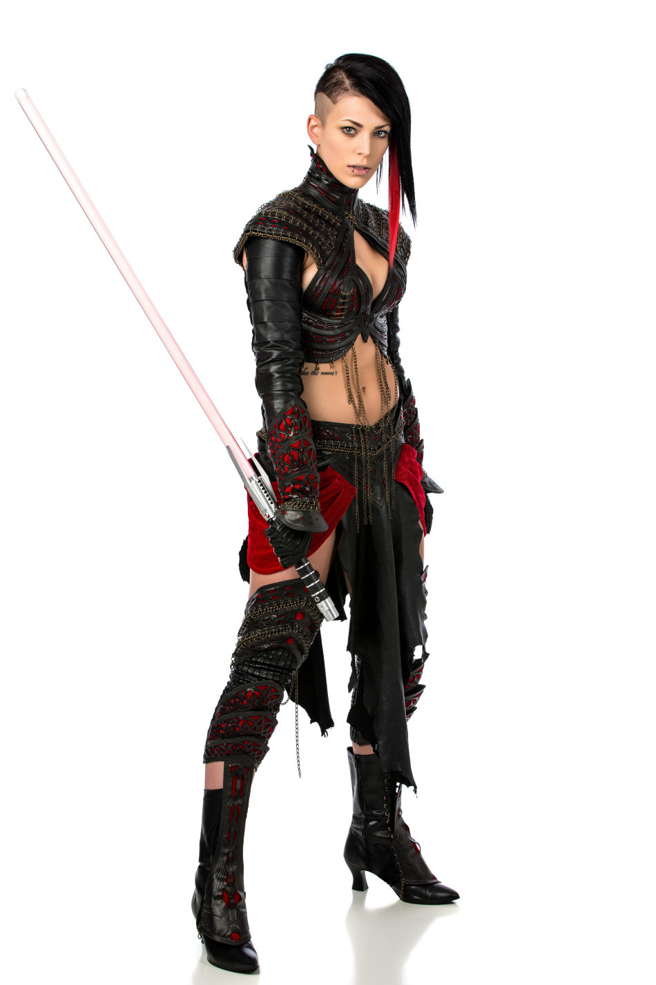 国外美女精品星战cosplay 霸气西斯女武士