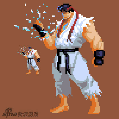 国外艺术家打造像素游戏人物