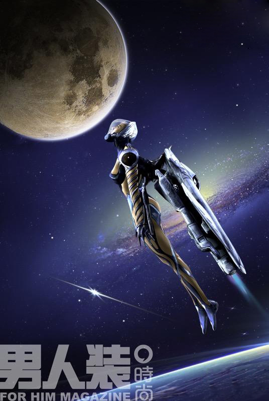 张璇大尺度出镜 荣登男人装封面为网游拍写真