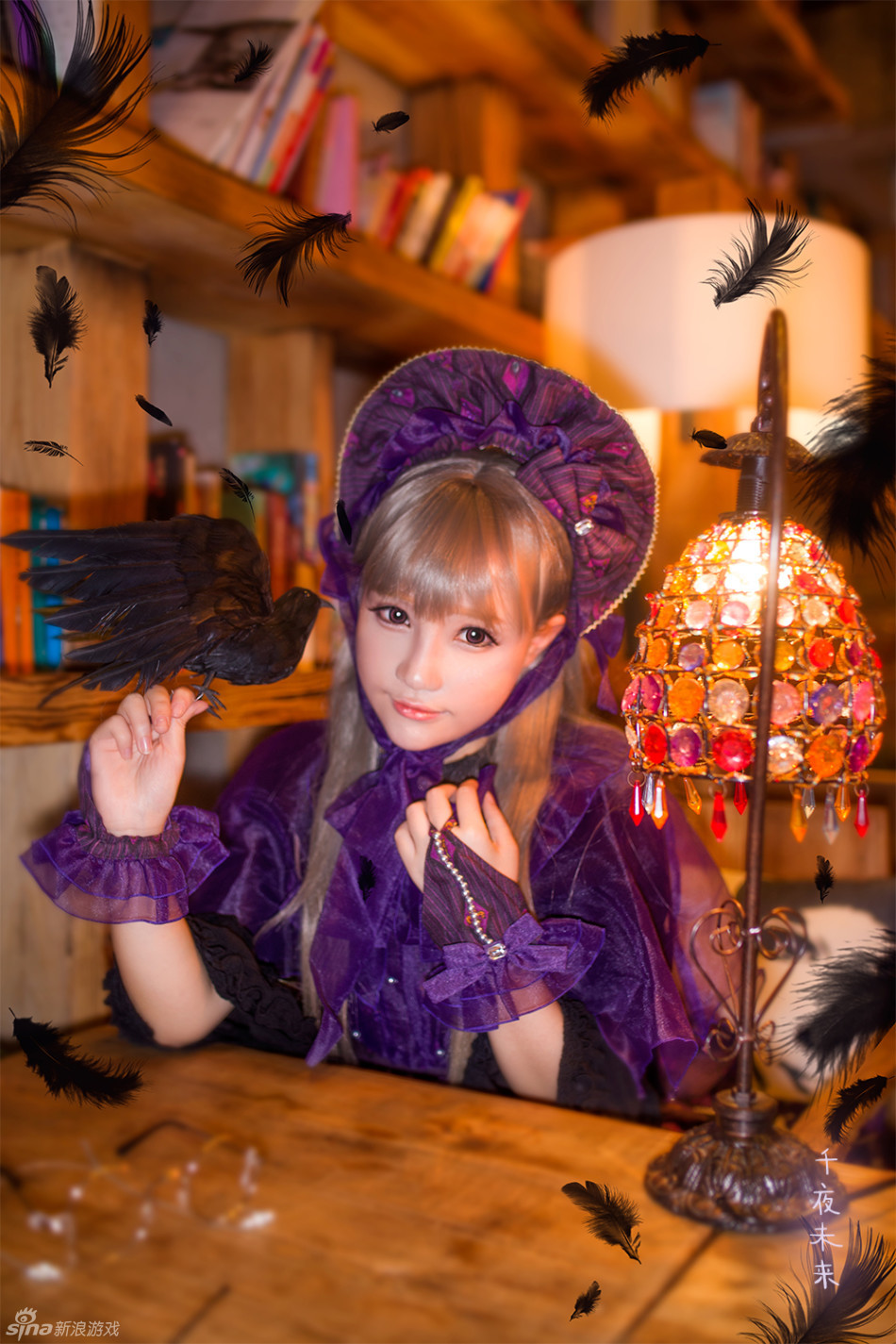 千夜未来变身黑魔女!lolita装扮满分(1/7)
