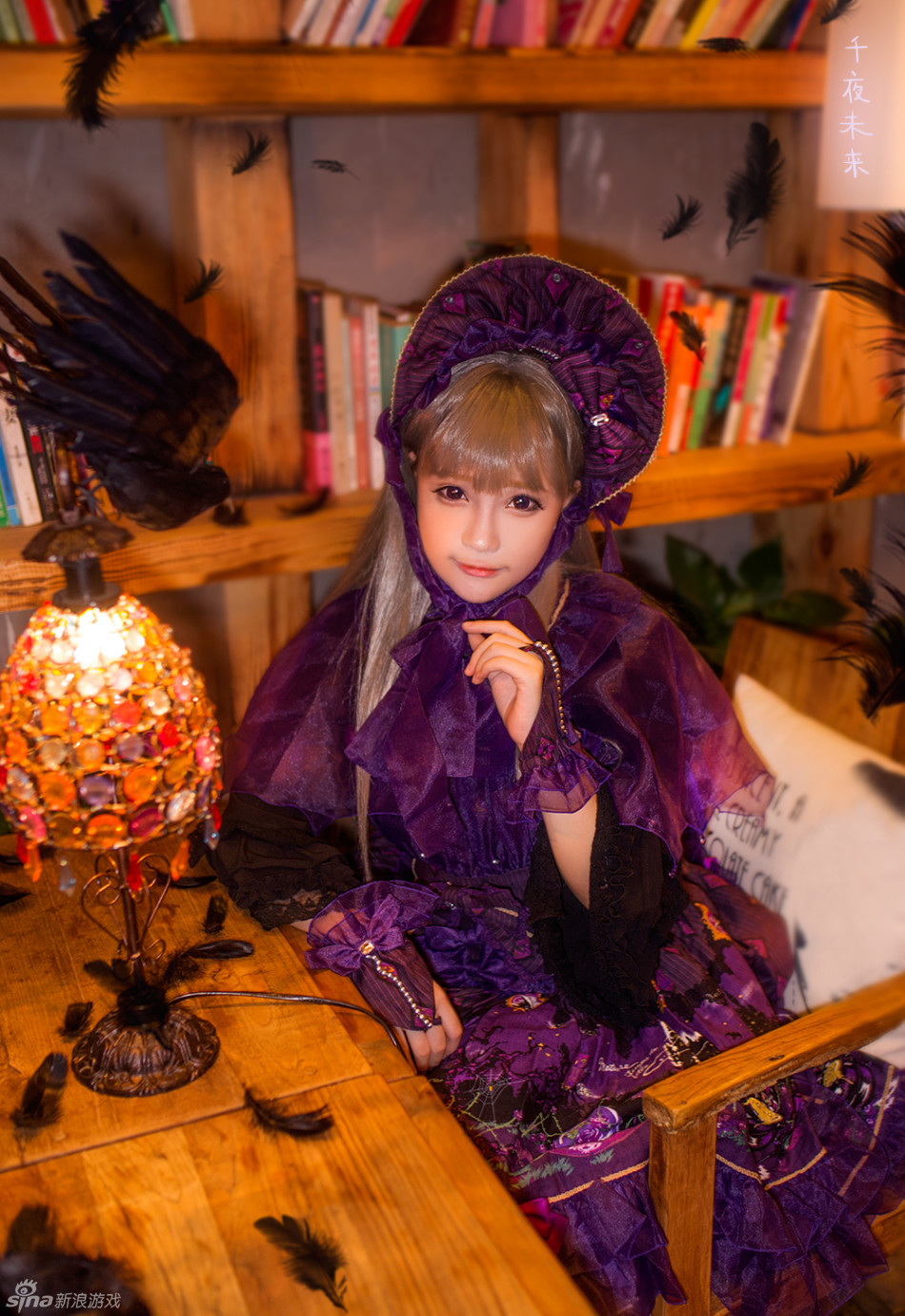 千夜未来变身黑魔女!万圣节贺图