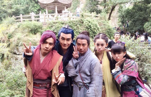 《仙剑5》电视剧杀青明星搞怪