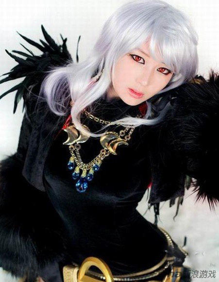 螺旋猫战cosis 女鬼剑士cos胸部雄伟杀伤力强