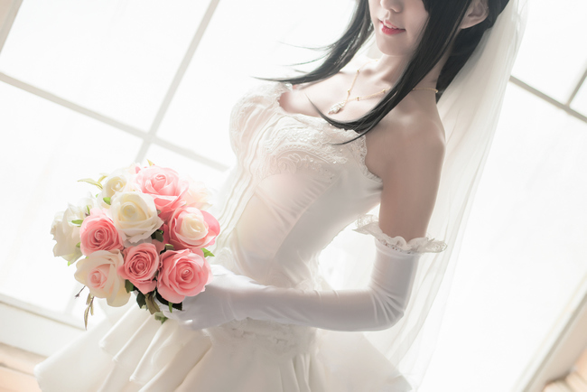 白色婚纱丝袜_白色婚纱图片(2)