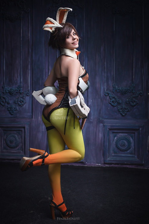 守望先锋福利cosplay,cosplay露娜 守望先锋兔女郎激情写真 天天cosplay福利美图(15)
