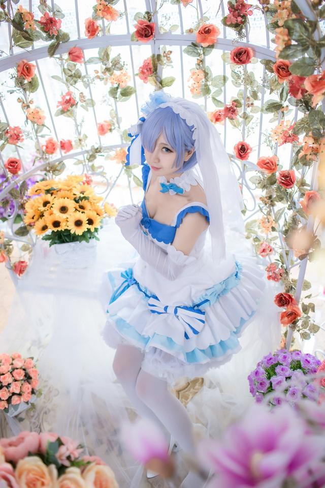 婚纱雷姆_雷姆婚纱高清手机壁纸