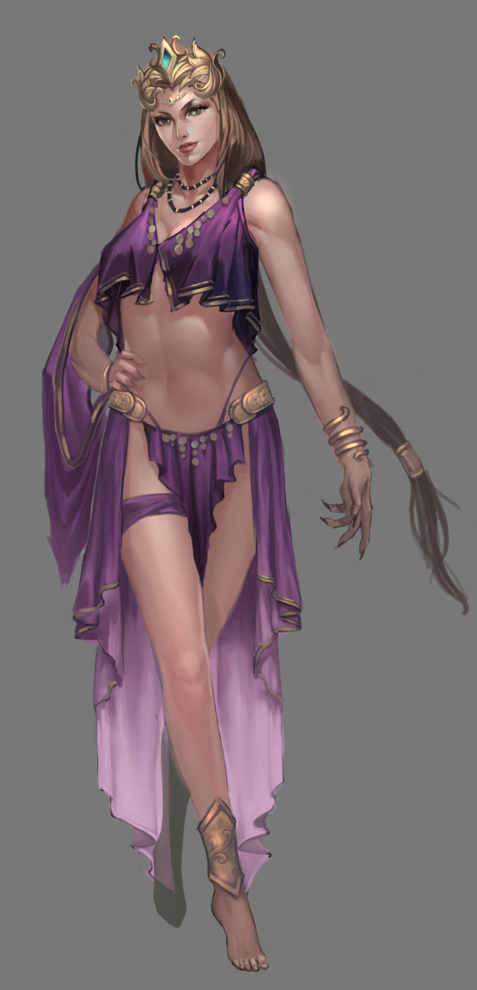 《神话纪元》游戏原画(2)_美女图片_翼风游戏网