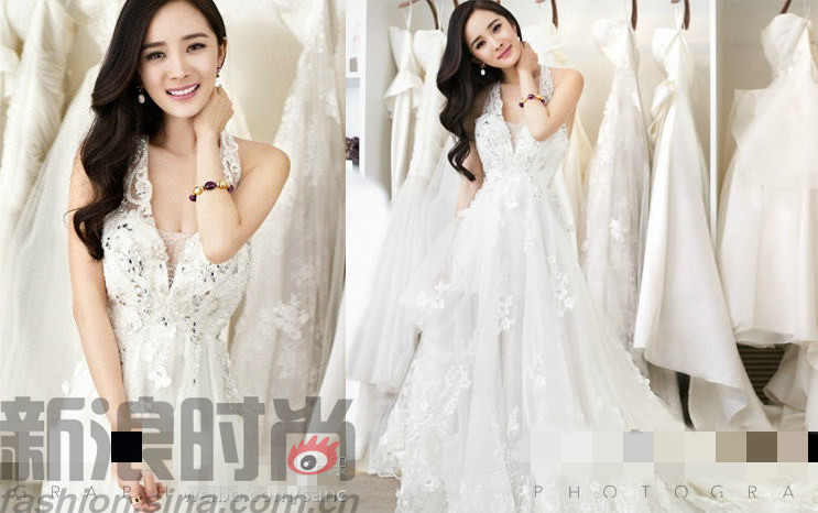 杨幂的婚纱多少钱_杨幂婚纱(2)