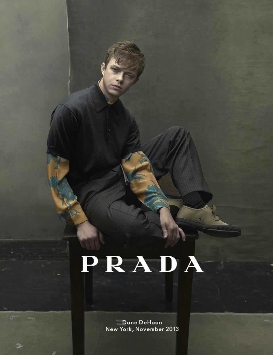 戴恩德-哈恩绅士十足 演绎prada 2014春夏广告